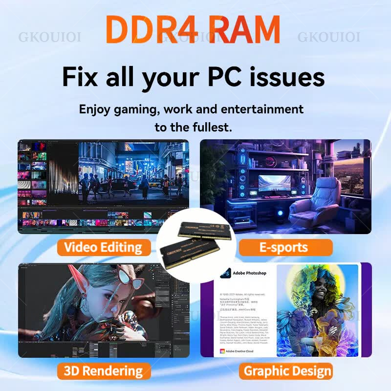 GKOUIOI DDR4 Memoria Ram 4GB 8 - Ddr4 3200 16Gb review and price