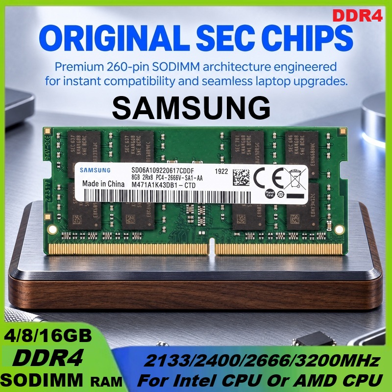 SAMSUNG DDR4 RAM 16GB 32GB 4GB - Sodimm Ddr4 review and price